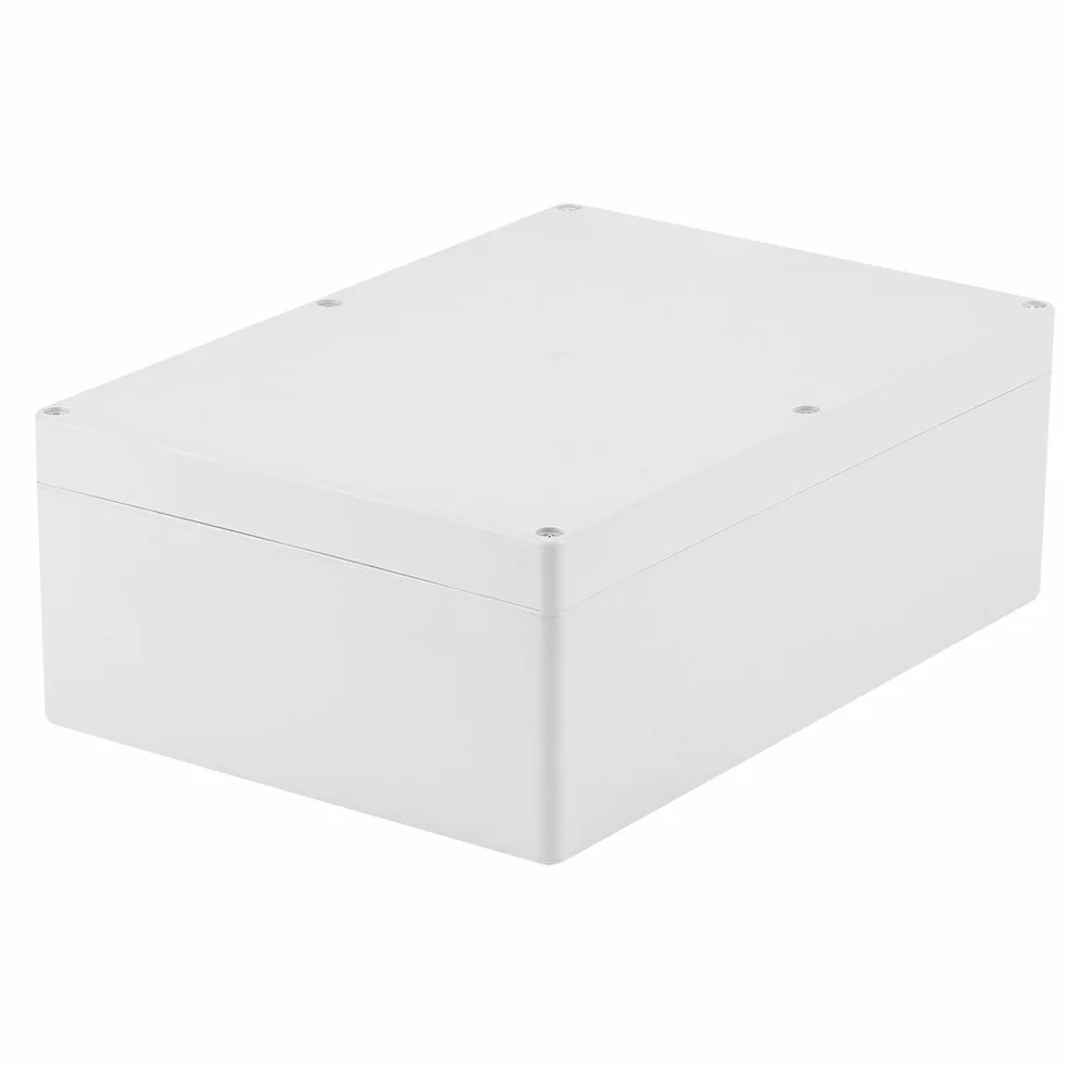 Akozon Impermeabile Contenitore elettronico per scatola di giunzione in plastica ABS 263 * 185 * 95 mm Scatola di giunzione bianca fai te + scatola derivazione esterna