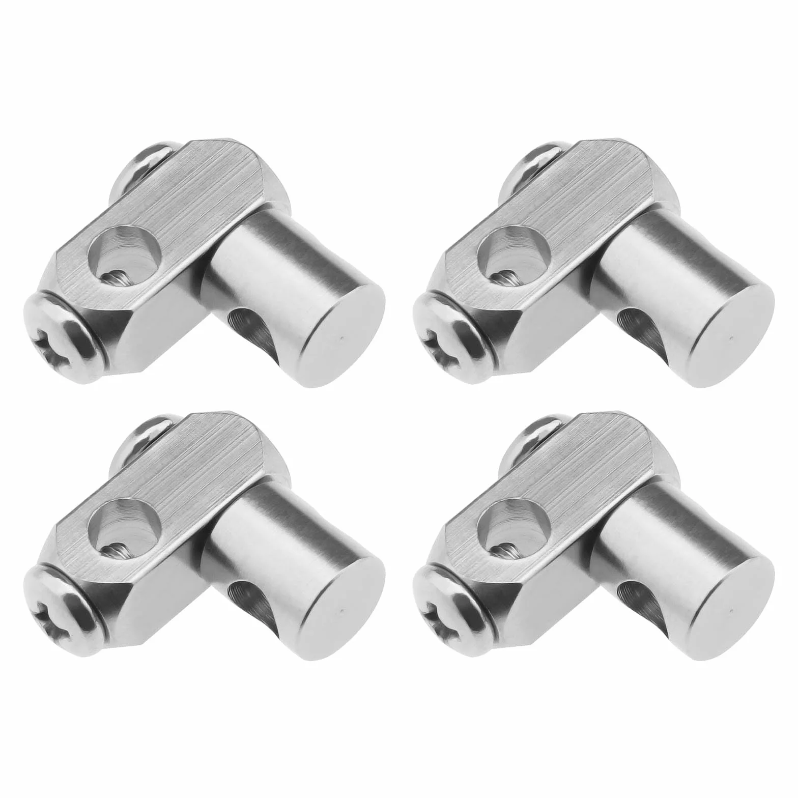 OTOTEC 4 pezzi di ricambio per asta di scarico del lavandino del lavandino, in ottone, cromato, collegamento di ricambio per aste fino a 5 mm di diametro
