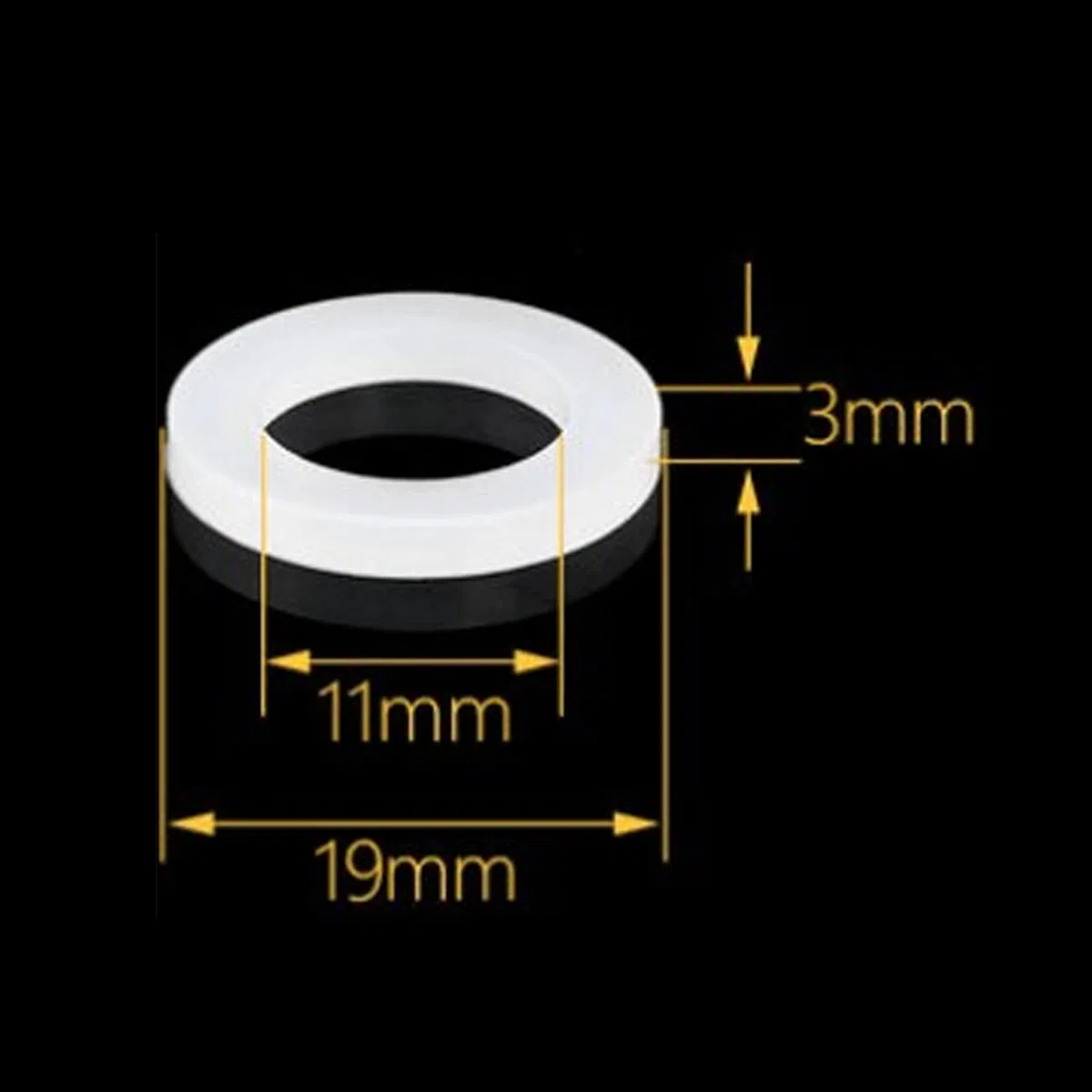 12PCS Guarnizioni In Silicone Rondelle Piatte Gomma O Ring Rondelle di Tenuta Assortimento Kit per Rubinetto di Tenuta Tubo di Acqua del Rubinetto A Soffietto Tubi (Taglia : 1/2")
