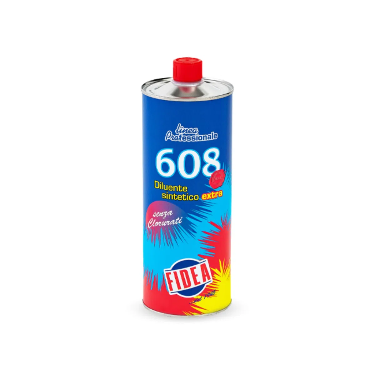 Fidea Diluente Sintetico Extra 608 Professionale – Senza Clorurati, Alto Potere Solvente, per Smalti Sintetici, Fondi Antiruggine, Vernici Nitrosintetiche, Rapida Evaporazione, Uso Casa ed Edilizia
