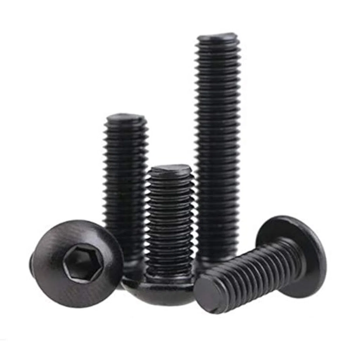 20 viti con testa a bottone e cavità esagonale, in 10,9 acciaio al carbonio, viti a testa cilindrica, colore originale, M5 x 40 mm