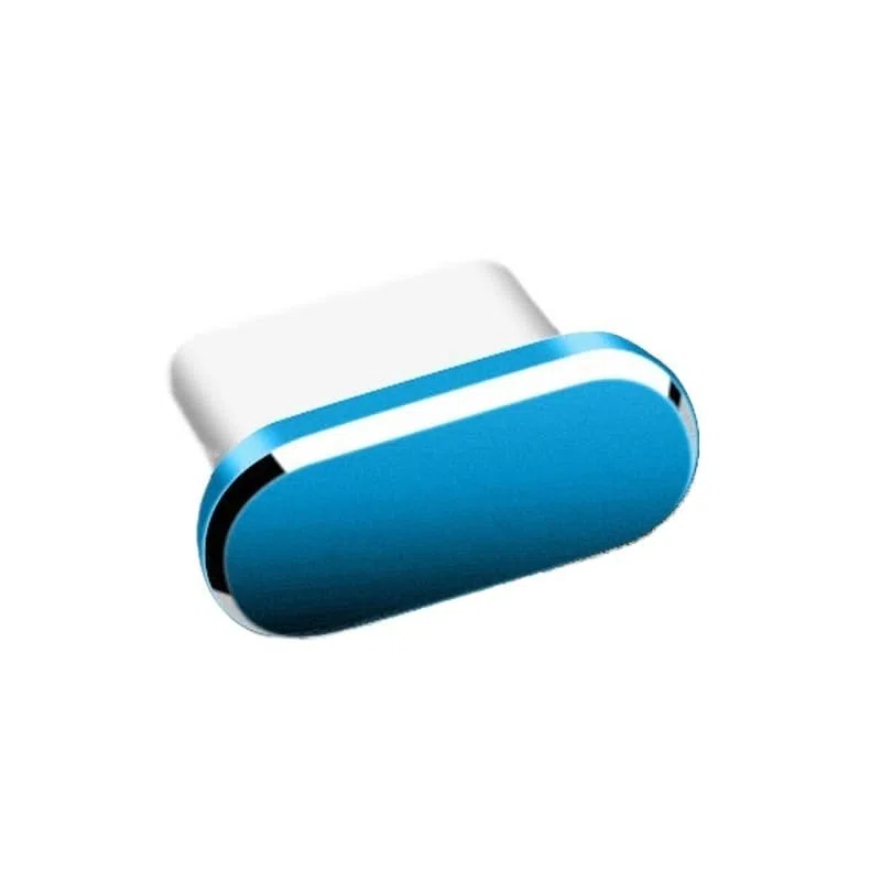 Tappo antipolvere in metallo di tipo C for telefono cellulare Porta di ricarica USB C Coperchio protettivo antipolvere Tappo antipolvere(5Pcs Blue)
