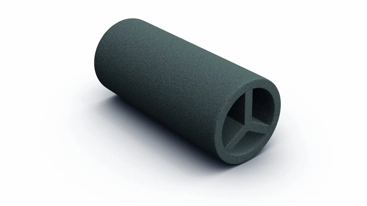Silenziatore acustico tubolare TUBO PIUMA 200 (diametro 200 mm, lunghezza 480 mm)
