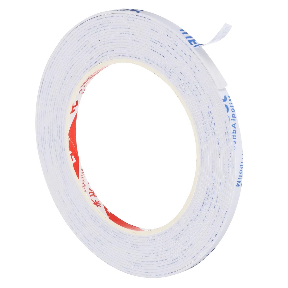 PATIKIL 5m/16.4ft Sigillatura Schiuma Nastro, 5mm Largo 1mm Spesso Singolo Paraspifferi Gommapiuma Guarnizione Porta Striscia per Mobili per Isolamento Tubi Finestre, Bianco