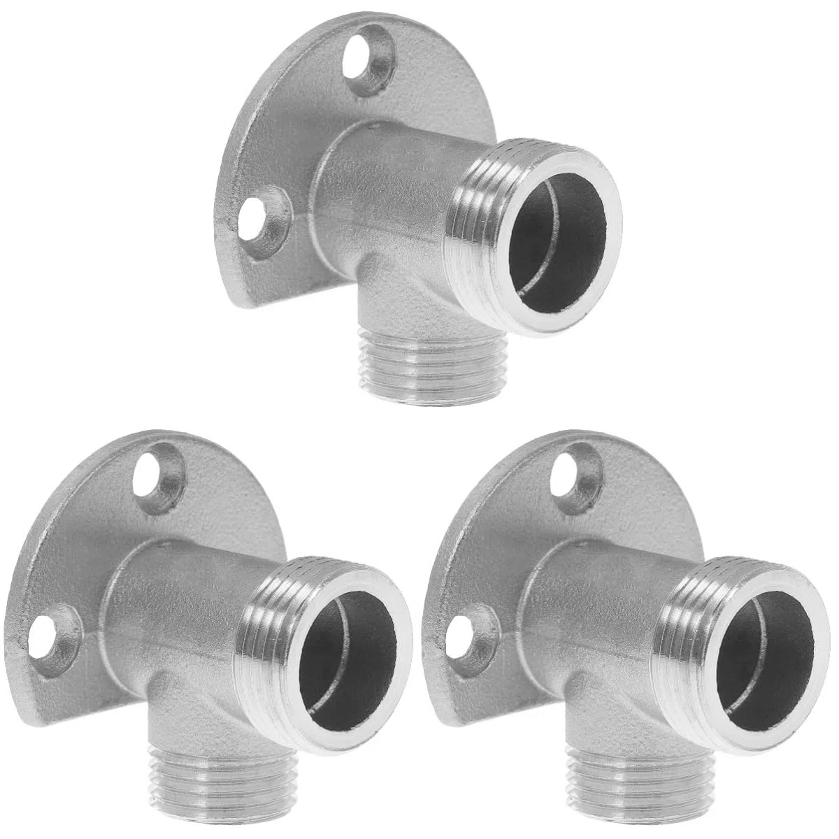 OSALADI 3pezzi Supporto Per Rubinetto Muro Adattatore Per Di Esterna Inossidabile Facile Installazione Compatibile Con Rubinetti Esistenti Accessorio Di Alta Durabilità