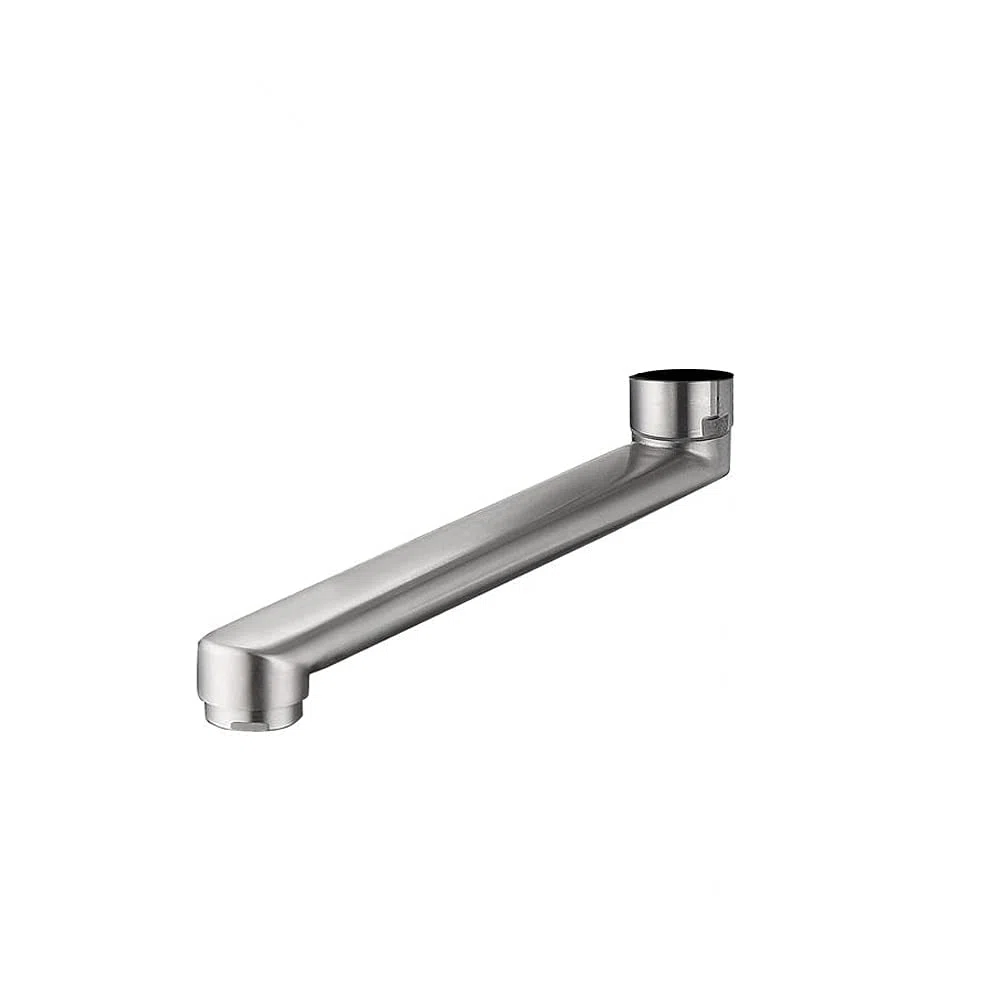 HomeLava Bocca lunga 22,5 cm, Bocca girevole adatta per rubinetteria a parete, Acciaio inossidabile