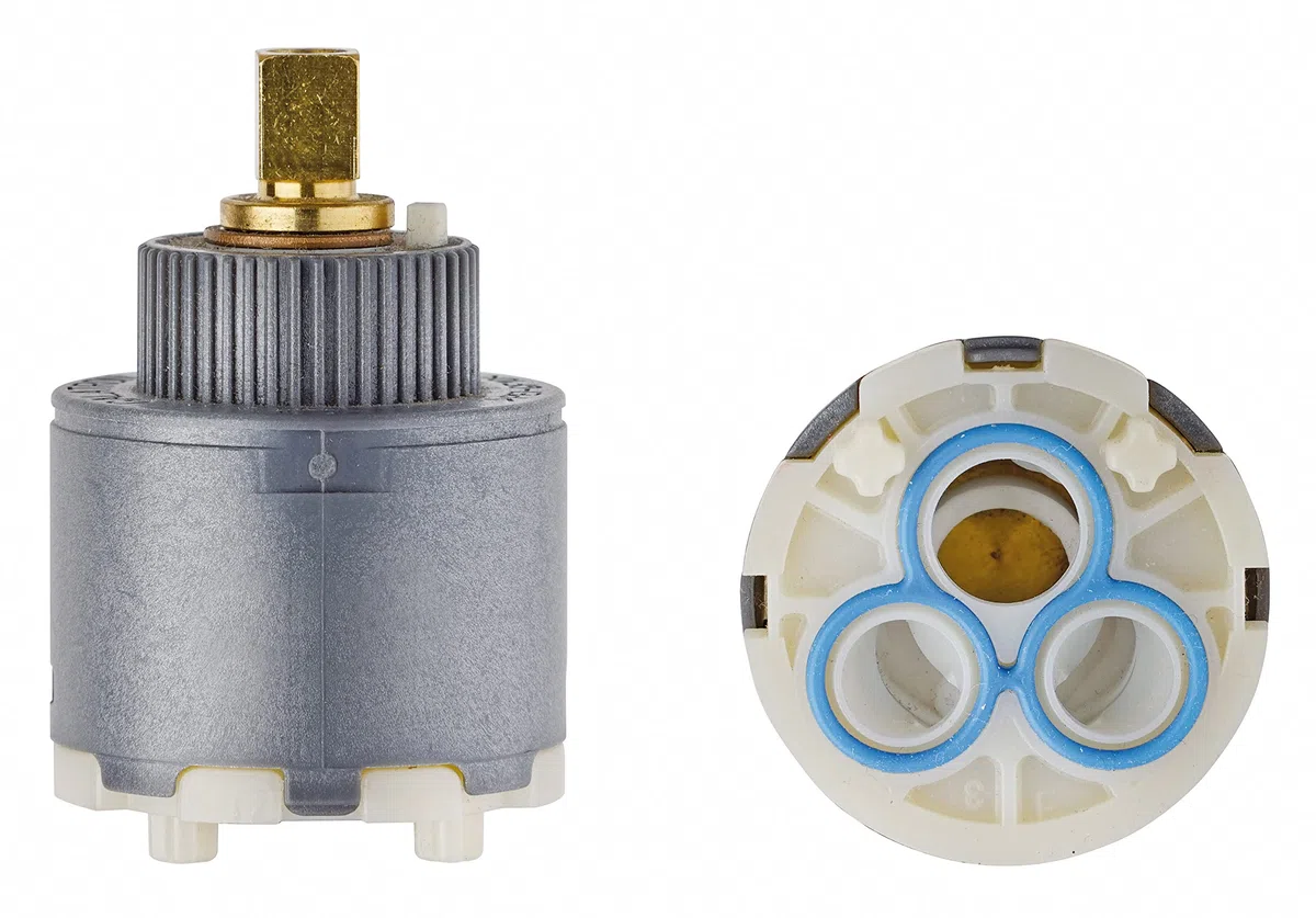 Paini Cartuccia deviatrice diametro Ø35 rotativa 2 uscite con chiusura intermedia - Codice: 53CC956DEV35, grigia
