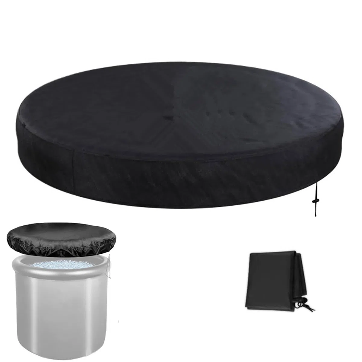 80 cm Coperchio per bagno di ghiaccio Coperchio per vasca da bagno Coperchio per vasca da ghiaccio pieghevole per adulti Bagno di ghiaccio portatile vasca da bagno Copertura per Ice bath (B)