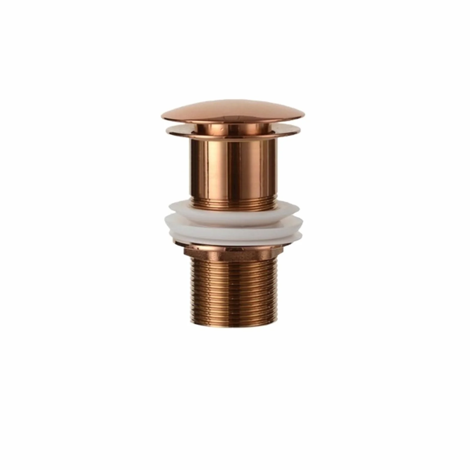 Piletta Lavabo Bagno Accessori - Tappo di scarico pop-up in oro rosa spazzolato - HSNJKLF - Metallo - Rose Gold, Bronze