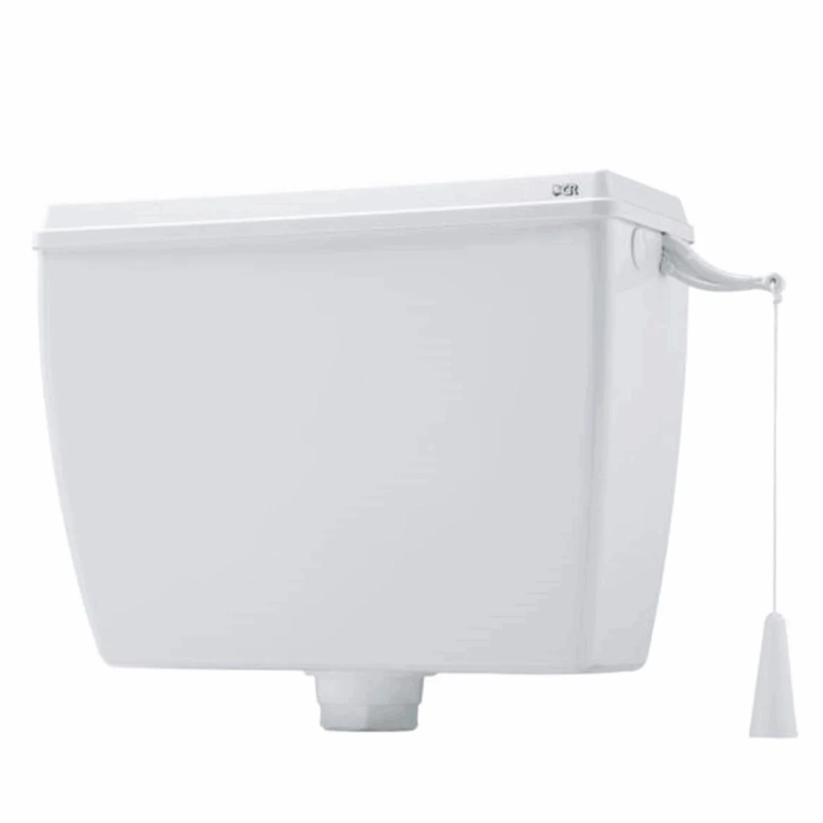 CASSETTA ALTA ESTERNA MOD. ALFA BIANCA CON COPERCHIO PER WC BAGNO