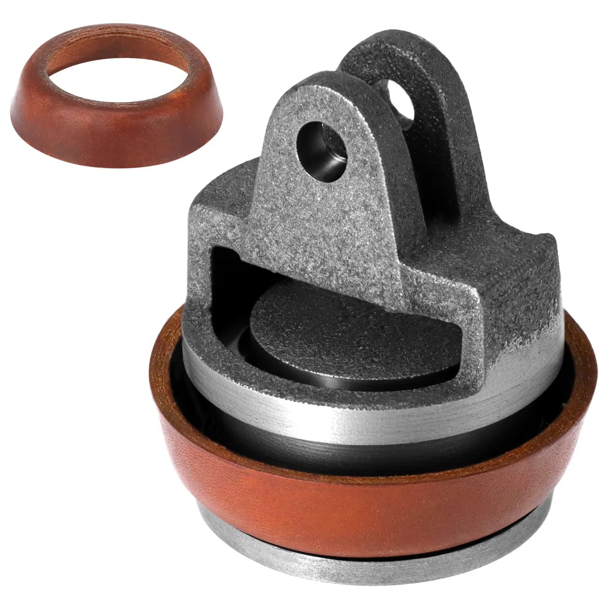 QWORK® Pistone di ricambio per pompe manuali, pompa per pozzi con 1 anello di tenuta aggiuntivo - Compatibile con pompa da giardino tipo 75
