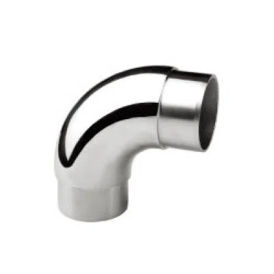Curva rotonda in acciaio inox 90°, ad es. per tubo ringhiera, 42,4 x 2,0 mm (S014208)