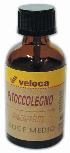 Ritocco Liquido per Legno 25 ml Veleca colore Noce Scuro per ritocchi, graffi